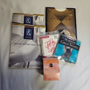 Assorted Women's Sheer Pantyhose Bundle - Mixed Colors